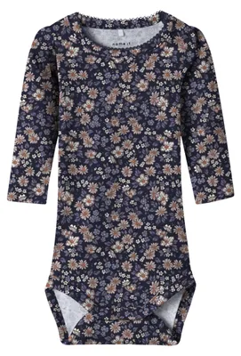 Immagine prodotto di NAME IT Body da donna, colore blu navy, modello "Nbfoalia Ls", taglia numerica 50