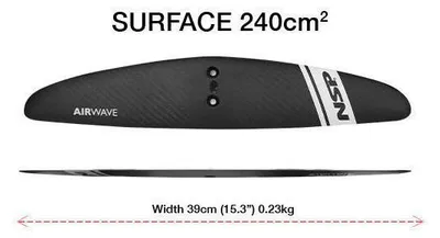 Immagine prodotto di NSP Hydrofoil Airwave - Aletta posteriore 240 cm² 39 cm - Taglia unica