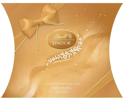 Zdjęcie produktu dla Lindt Lindor Gold Mieszanka czekoladek Opakowanie poduszkowe 250 g