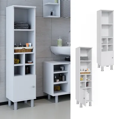 Immagine prodotto di Mobiletto bagno Vicco Fynn Bianco 30 x 130.6 cm porta piccola, Model 34601