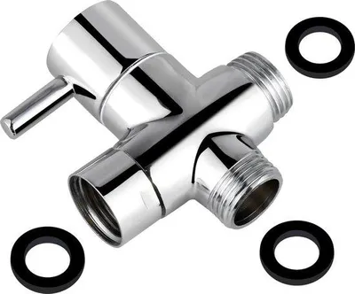 Image de Robinet à 3 voies, laiton, 1/2" (20 mm), douche, chromé