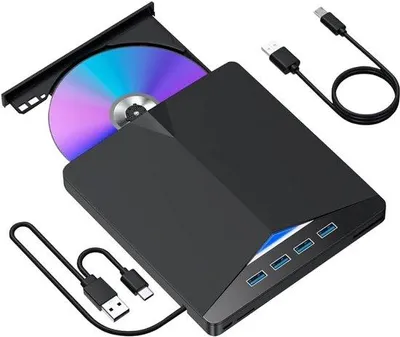 Productafbeelding van Famanu Externe DVD-drive 7-in-1 - USB 3.0, draagbare brander