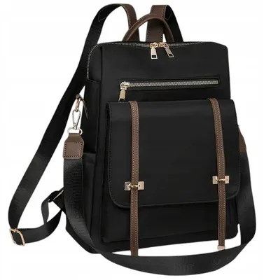 Produktbild von Likado L662 Damen Rucksack Handtasche 2-in-1 Schwarz Vielseitig