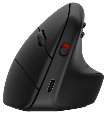 Produktbild von HP 925 Ergonomische vertikale Maus, Rechts, Vertikale Ausführung, RF Wireless + Bluetooth, 4000 DPI, Schwarz