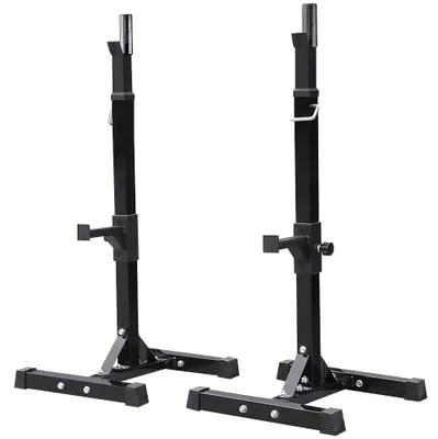 Produktbild von Hantelständer Langhantelständer Squat Rack - Höhenverstellbar 102,5 bis 167,5 cm - Belastbar bis 250 kg - Metall