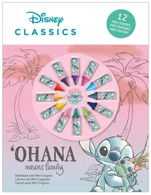 Produktbild von Disney Lilo und Stitch Cheeky Notizbuch + Mini-Buntstift-Set