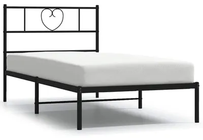 Produktbild von Metallisches Bettgestell, 100 x 190 cm, Schwarz