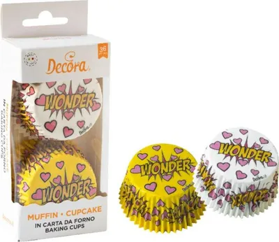 Produktbild von Muffinförmchen 36 Stück 50x32mm Wonder