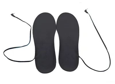 Produktbild von Zimilo Beheizbare Einlegesohlen mit 5000mAh Akku, 4 Heizstufen Thermosohlen für Herren Damen, Ergonomische Schuhheizung für Outdoor Winter, Schwarz