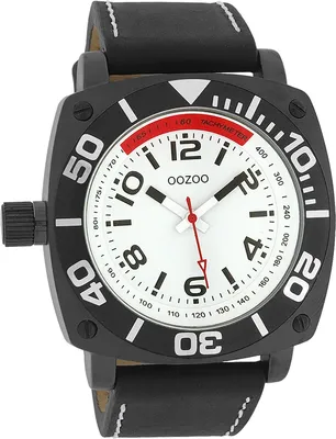 Produktbild von Oozoo Armbanduhr schwarz Leder Timepieces Herren Analog-Quarzuhr UOC2283A