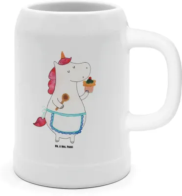 Produktbild von Mr. & Mrs. Panda Krug Einhorn Küche - Weiß - Geschenk, Steinkrug, Torte, Deko, Einhörner, Seidel, Kuchen, Humpen, Backen, Bierhumpen, Muffin, Bierbecher