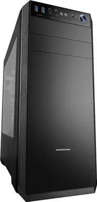 Zdjęcie produktu dla Modecom Oberon Pro, Midi Tower, PC, Czarny, ATX, ITX, micro ATX, Dom/Biuro, 16,3 cm