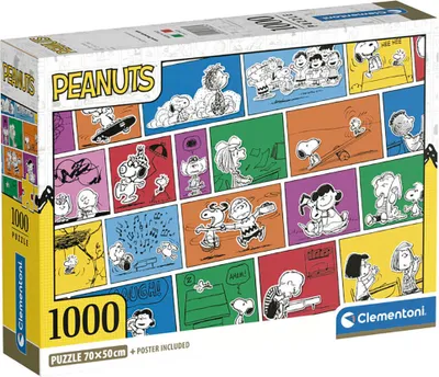 Zdjęcie produktu dla Clementoni - Puzzle Peanuts 1000 elementów, oficjalny produkt, doskonały do układania