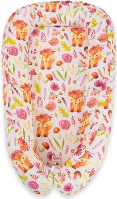 Image de Bobono Lit de Bébé Cocoon Premium Fibre Naturelle Lisek Réversible 95x55 cm