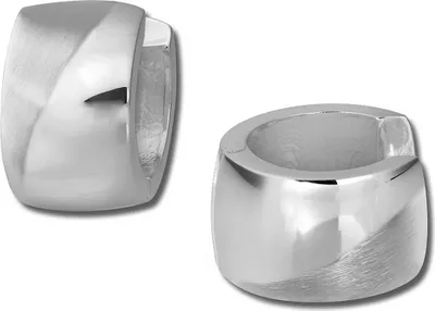 Produktbild von SilberDream Creolen 14mm silber Ohrringe Sterlingsilber Welle Damen D2SDO375M