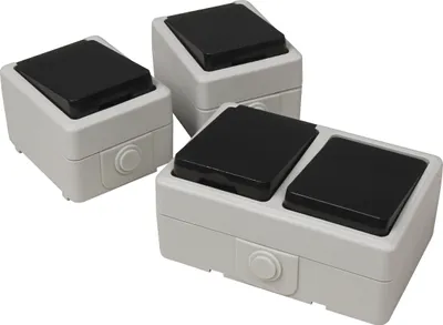 Produktbild von 3-teiliges Feuchtraum-Set McPower "Taff Heizkeller", grau, IP44