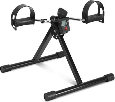 Produktbild von Vigevee Klappbarer Mini-Heimtrainer Krafttraining Training für Arme und Beine Zusammenklappbar Fitness, schwarz