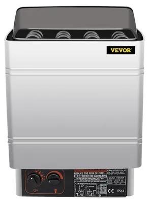 Image de Saunakachel électrique - 9 kW - 380 à 415 V - Acier inoxydable - Chauffage