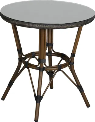 Produktbild von Primaster Tisch Valencia Ø 70 cm, Höhe 75 cm, rund, Bambusoptik