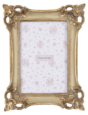 Immagine prodotto di Cornice per quadri Clayre & Eef 10x15 cm in plastica color oro