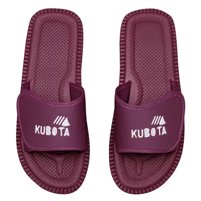 Produktbild von Kubota Velcro Damen Badelatschen aus EVA-Schaum, federleicht, Burgund, Größe 40