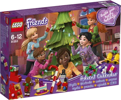 Produktbild von Adventný kalendár Lego Friends 41353 s vianočnými ozdobami, ktoré sa hodia k Vianociam