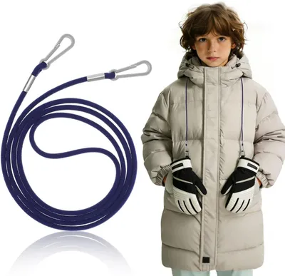 Produktbild von Handschuhhalter Clips, Nylon Lanyard, für Kinder, verhindert Verlust von Handschuhen