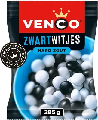Produktbild von Venco Zwartwitjes Hard Zout 285g