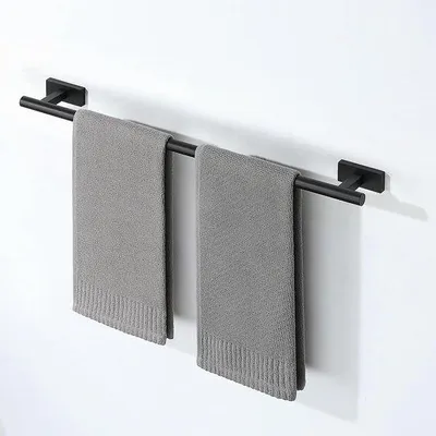 Productafbeelding van Mooche Handdoekrek 60 cm wandhouder van SUS304 roestvrij staal zwart