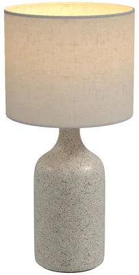 Produktbild von HOMCOM Tischlampe Tischleuchte Nachttischlampe mit Keramiksockel, Leinenschirm