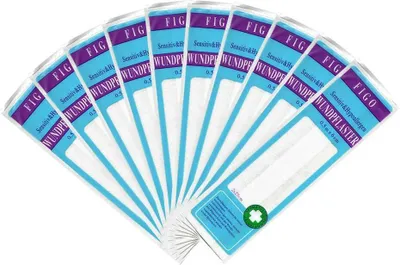 Produktbild von varivendo Notizblock + Figo latexfreie Wundpflaster Pflaster sensitive Pflasterstreifen Sensitiv 5 Meter