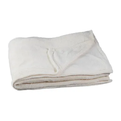 Produktbild von relaxdays 10020750_125 relaxdays Kuscheldecke beige 200,0 x 200,0 cm