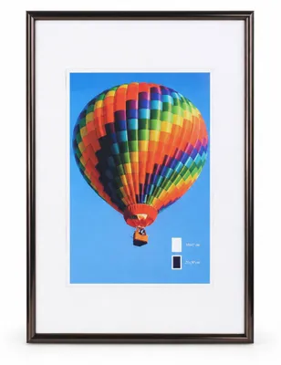 Produktbild von Ideal Life Kunststoff Bilderrahmen Wanddeko Collage Poster Bilder Foto Rahmen - Farbe: Stahl | Format: 30x45