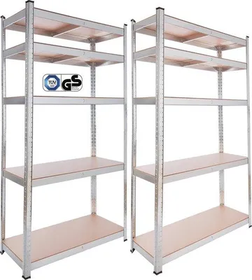 Produktbild von Famanu Aufbewahrungregale Set von 2 - 180 x 90 x 40 cm, 875 kg Tragfähigkeit