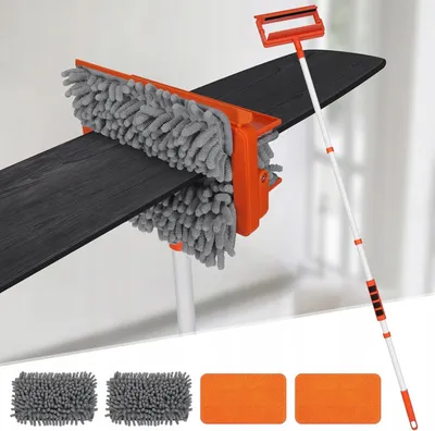 Zdjęcie produktu dla Mop Teleskopowy 2w1 Szenilowy Mikrofibra do Podłóg Ścian 159 cm