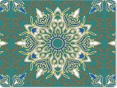 Produktbild von MuchoWow® Mauspad Mousepad Mandala - Muster - Zen 23x19 cm - Mousepads - Maus Mat - Pad - Mausunterlage - Schreibtischunterlage - Mauspad