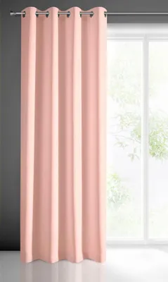 Obrázek produktu pro Dekorační jednobarevný závěs s kroužky EASY TOP starorůžová/lososová 1x140x250 cm (cena za 1 kus) MyBestHome