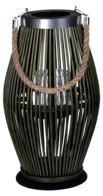 Produktbild von Bambuslaterne mit Glas-Kerzenhalter