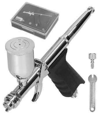 Obrázek produktu pro T217B Airbrush set, ruční airbrush s 15 CC barevnými kelímky pro modely aut, DIY malování, make-up, nail art, zdobení dortů