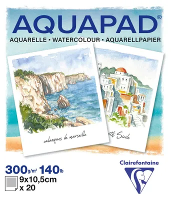 Produktbild von Clairefontaine 5x Aquapad Polaroid 9x10,5 20Bl 300 g 976073C
