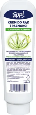 Zdjęcie produktu dla Appi Krem Do Rąk I Paznokci 100 Ml Aloesowo Glicerynowy Nawilża