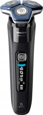 Produktbild von Philips SHAVER Series 7000 S7886/35 Elektrischer Nass- und Trockenrasierer, Rotationstrasierer, Schwarz, SteelPrecision blades, LED, GroomTribe; Connects via Bluetooth, SH71