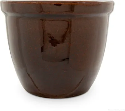 Produktbild von KERAZO Keramik Blumentopf Pflanzkübel Pflanztopf Venus 45x37 cm robust, dickwandig, frostfest, Farbe: BRAUN