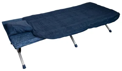Produktbild von Dönges Premium Einweg-Bettzeug für Feldbetten, 38 x 20 x 6,5 cm, blau (Einmal)