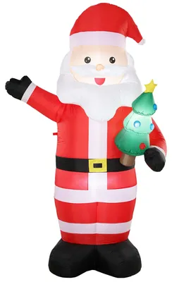 Productafbeelding van Opblaasbare kerstman, 2,43 m, voor binnen- en buitengebruik
