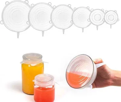 Produktbild von Famanu Silikondeckel universell - 6 verschiedene Größen