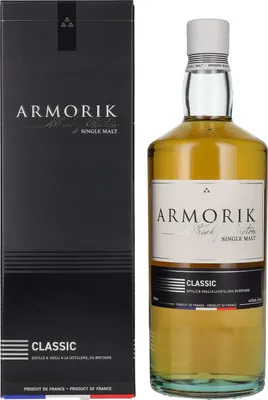 Image de Armorik CLASSIC Whisky Breton Single Malt 46% Vol. 0,7l en boîte cadeau
