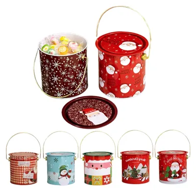 Produktbild von Weihnachtsboxen | 7-teilig für Desserts | Snack-Box mit Griff und Deckel zur Lebensmittelaufbewahrung