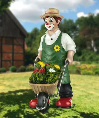 Obrázek produktu pro Jedinečná zahradní socha klauna pro vaši zahradu