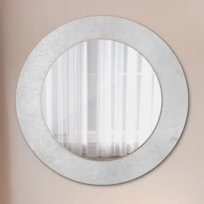 Produktbild von Spiegel - Mirror zum Wandspiegel Schlafzimmer – Schminkspiegel- Beton Textur- Ø50cm